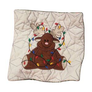 Homemade Holiday/Christmas Reindeer Tangled in Lights Pot Holder?
